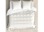 Abakuhaus Copripiumino Beige, Serie Classica Delicata, Antiacaro, Adatto A Chi Soffre Di Allergie, Con Federe, 200 Cm X 200 Cm - 80 X 80 Cm, Bianco Guscio D'uovo
