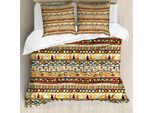 Abakuhaus Copripiumino Primitive, Stile Messicano, Antiacaro, Adatto A Chi Soffre Di Allergie, Con Federe, 200 Cm X 200 Cm - 80 X 80 Cm, Multicolore