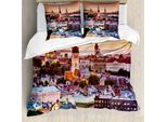 Copripiumino Da Viaggio Abakuhaus, Città Di Tallinn, Estonia, Antiacaro, Adatto A Chi Soffre Di Allergie, Con Federe, 155 Cm X 220 Cm - 80 X 80 Cm, Multicolore