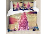 Abakuhaus Copripiumino Yoga, Donna Calm Sunset Beach, Antiacaro Adatto A Chi Soffre Di Allergie Con Federe, 155 Cm X 220 Cm - 80 X 80 Cm, Multicolore