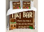 Abakuhaus Tiki Bar Copripiumino, Im Alter Von Old Frame, Antiacaro, Adatto A Chi Soffre Di Allergie, Con Federe, 200 Cm X 200 Cm - 80 X 80 Cm, Multicolore