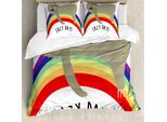Abakuhaus Copripiumino Lazy Days Sorglos Sloth, Antiacaro, Adatto A Chi Soffre Di Allergie, Con Federe, 155 Cm X 220 Cm - 80 X 80 Cm, Multicolore