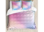 Abakuhaus Copripiumino Pastello, Fantasia Daydream, Antiacaro, Adatto A Chi Soffre Di Allergie, Con Federe, 155 Cm X 220 Cm - 80 X 80 Cm, Acquamarina Rosa Pesca