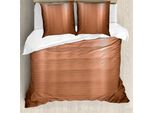 Abakuhaus Copripiumino Astratto, Stile Industriale Moderno, Antiacaro, Adatto A Chi Soffre Di Allergie, Con Federe, 200 Cm X 200 Cm - 80 X 80 Cm, Pale Coral Chocolate