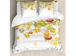 Abakuhaus Copripiumino Eberesche, Albero Colorato Vivid Fall, Antiacaro, Adatto A Chi Soffre Di Allergie, Con Federe, 200 Cm X 200 Cm - 80 X 80 Cm, Multicolore