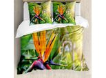 Abakuhaus Copripiumino Con Motivo Floreale, Antiacaro, Adatto A Chi Soffre Di Allergie, Con Federe, 155 Cm X 220 Cm - 80 X 80 Cm, Multicolore