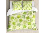 Abakuhaus Copripiumino Artichoke, Disegno Di Verdure, Antiacaro, Adatto A Chi Soffre Di Allergie, Con Federe, 200 Cm X 200 Cm - 80 X 80 Cm, Verde Lime