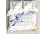 Abakuhaus Copripiumino Libelle, Floral Spring Season, Antiacaro, Adatto A Chi Soffre Di Allergie, Con Federe, 155 Cm X 220 Cm - 80 X 80 Cm, Multicolore