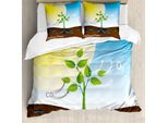 Abakuhaus Copripiumino Educativo, Sun MoleküLkette, Antiacaro, Adatto A Chi Soffre Di Allergie, Con Federe, 155 Cm X 220 Cm - 80 X 80 Cm, Multicolore