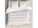 Abakuhaus Copripiumino Anker, Motivo Marittimo Artistico, Antiacaro, Adatto A Chi Soffre Di Allergie, Con Federe, 200 Cm X 200 Cm - 80 X 80 Cm, Blu, Rosso, Bianco