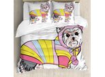 Abakuhaus Copripiumino Yorkie, Sports Gear Hiking Fun, Antiacaro, Adatto A Chi Soffre Di Allergie, Con Federe, 155 Cm X 220 Cm - 80 X 80 Cm, Multicolore