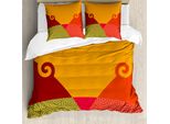 Abakuhaus Copripiumino Astratto, Vortici E Turbolenze, Antiacaro, Adatto A Chi Soffre Di Allergie, Con Federe, 155 Cm X 220 Cm - 80 X 80 Cm, Multicolore
