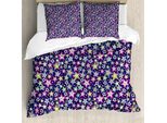 Abakuhaus Star Copripiumino, Stelle E Universo Spaziale, Antiacaro, Adatto A Chi Soffre Di Allergie, Con Federe, 155 Cm X 220 Cm - 80 X 80 Cm, Multicolore
