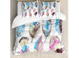 Abakuhaus Copripiumino, Motivo Boho Astratto, Antiacaro, Adatto A Chi Soffre Di Allergie, Con Federe, 200 Cm X 200 Cm - 80 X 80 Cm, Multicolore