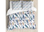 Abakuhaus Copripiumino, Motivi Elaborati, Antiacaro, Adatto A Chi Soffre Di Allergie, Con Federe, 155 Cm X 220 Cm - 80 X 80 Cm, Multicolore