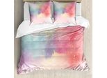 Abakuhaus Copripiumino Colorato, Stampa Digitale Astratta, Antiacaro, Adatto A Chi Soffre Di Allergie, Con Federe, 200 Cm X 200 Cm - 80 X 80 Cm, Multicolore