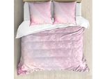 Abakuhaus Copripiumino Moderno, Motivo Astratto A Sfere Disco, Antiacaro, Adatto A Chi Soffre Di Allergie, Con Federe, 200 Cm X 200 Cm - 80 X 80 Cm, Rosa Pallido Rosa Baby