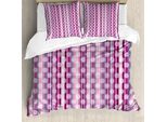 Abakuhaus Copripiumino Rosa, Linea Arrotondata, Antiacaro, Adatto A Chi Soffre Di Allergie, Con Federe, 155 Cm X 220 Cm - 80 X 80 Cm, Blu Cadetto, Rosa Essiccata