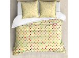 Abakuhaus Copripiumino Colorato, Design Classico Vivace, Antiacaro, Adatto A Chi Soffre Di Allergie, Con Federe, 155 Cm X 220 Cm - 80 X 80 Cm, Multicolore