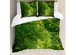 Abakuhaus Copripiumino Paesaggio, Frischer Canopy Wald, Antiacaro, Adatto A Chi Soffre Di Allergie, Con Federe, 200 Cm X 200 Cm - 80 X 80 Cm, Verde