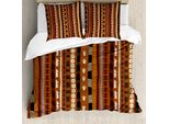 Abakuhaus Copripiumino Tribale, Strisce Dettagliate, Antiacaro, Adatto A Chi Soffre Di Allergie, Con Federe, 200 Cm X 200 Cm - 80 X 80 Cm, Multicolore