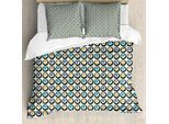 Copripiumino Abakuhaus Retro, Bold Circles A Pois, Antiacaro, Adatto A Chi Soffre Di Allergie, Con Federe, 155 Cm X 220 Cm - 80 X 80 Cm, Multicolore