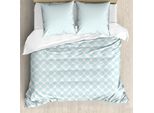 Abakuhaus Copripiumino Azzurro, Elliptische Starry Bold, Antiacaro, Adatto A Chi Soffre Di Allergie, Con Federe, 155 Cm X 220 Cm - 80 X 80 Cm, Azzurro Pallido Bianco