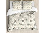 Abakuhaus Set Copripiumino Colorato Per Letti Matrimoniali, Design Etnico Tribale, Antiacaro, Adatto A Chi Soffre Di Allergie, Con Federe, Multicolore