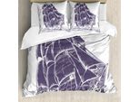 Abakuhaus Copripiumino Nautico, Vecchia Barca A Vela In Mare, Antiacaro, Adatto A Chi Soffre Di Allergie, Con Federe, 155 Cm X 220 Cm - 80 X 80 Cm, Lavanda