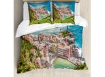 Abakuhaus Copripiumino Al, Vernezza Italia, Antiacaro, Adatto A Chi Soffre Di Allergie, Con Federe, 155 Cm X 220 Cm - 80 X 80 Cm, Multicolore