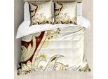 Abakuhaus Set Copripiumino Etnico Per Letti Matrimoniali, Stile Orientale, Antiacaro, Adatto A Chi Soffre Di Allergie, Con Federe, Multicolore