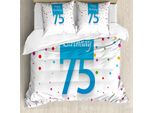 Set Copripiumino Abakuhaus Per Letti Matrimoniali, Confetti Pioggia A Pois, Antiacaro, Adatto A Chi Soffre Di Allergie, Con Federe, Multicolore