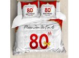 Abakuhaus Set Copripiumino Astratto Per Letti Matrimoniali, Invito Alla Festa Di Compleanno, Antiacaro, Adatto A Chi Soffre Di Allergie, Con Federe, Multicolore