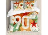 Abakuhaus Set Copripiumino Vintage Per Letti Matrimoniali, Feste Di Compleanno, Antiacaro, Adatto A Chi Soffre Di Allergie, Con Federe, Multicolore