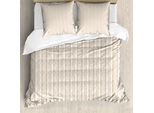 Abakuhaus Set Copripiumino Vittoriano Per Letti Matrimoniali, Stile Barocco, Antiacaro, Adatto A Chi Soffre Di Allergie, Con Federe, Color Crema
