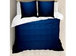 Abakuhaus Copripiumino Marine, Linee Urbane Digitali, Antiacaro, Adatto A Chi Soffre Di Allergie, Con Federe, 200 Cm X 200 Cm - 80 X 80 Cm, Blu Scuro