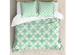 Abakuhaus Set Copripiumino Vittoriano Per Letti Matrimoniali, Motivo Floreale Femminile, Antiacaro, Adatto A Chi Soffre Di Allergie, Con Federe, Verde Chiaro Verde Smeraldo