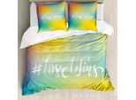 Abakuhaus Stolz Copripiumino, Comunità Lgbt Romantica, Antiacaro, Adatto A Chi Soffre Di Allergie, Con Federe, 155 Cm X 220 Cm - 80 X 80 Cm, Multicolore