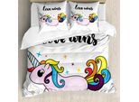 Abakuhaus Stolz Copripiumino, Slogan Lgbt Schwanz, Antiacaro, Adatto A Chi Soffre Di Allergie, Con Federe, 155 Cm X 220 Cm - 80 X 80 Cm, Multicolore