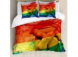 Abakuhaus Stolz Copripiumino, Coppia Gay Che Si Tiene Per Mano, Antiacaro, Adatto A Chi Soffre Di Allergie, Con Federe, 155 Cm X 220 Cm - 80 X 80 Cm, Multicolore