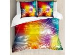 Abakuhaus Copripiumino Astrologia, Diagramma Colorato Arcobaleno, Antiacaro Adatto A Chi Soffre Di Allergie Con Federe, 155 Cm X 220 Cm - 80 X 80 Cm, Multicolore