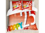 Abakuhaus 25° Compleanno Copripiumino, Astratto Colorato, Antiacaro Adatto A Chi Soffre Di Allergie Con Federe, 155 Cm X 220 Cm - 80 X 80 Cm, Multicolore