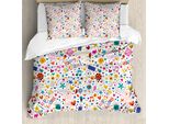 Copripiumino Abakuhaus Birthday, Heart Musical Notes, Antiacaro, Adatto A Chi Soffre Di Allergie, Con Federe, 155 Cm X 220 Cm - 80 X 80 Cm, Multicolore
