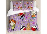 Abakuhaus Copripiumino Per Compleanno, Compleanno Bambini, Antiacaro, Adatto A Chi Soffre Di Allergie, Con Federe, 200 Cm X 200 Cm - 80 X 80 Cm, Multicolore