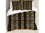 Abakuhaus Zambia Copripiumino, Grunge, Antiacaro, Adatto A Chi Soffre Di Allergie, Con Federe, 155 Cm X 220 Cm - 80 X 80 Cm, Multicolore
