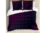 Abakuhaus Set Copripiumino Ombre Per Letti Matrimoniali, Motivi Floreali A Spirale, Antiacaro, Adatto A Chi Soffre Di Allergie, Con Federe, Multicolore