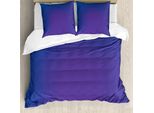 Abakuhaus Copripiumino Indigo, Sfondo Ombre Vivid, Antiacaro, Adatto A Chi Soffre Di Allergie, Con Federe, 200 Cm X 200 Cm - 80 X 80 Cm, Blu Scuro E Viola