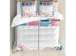 Abakuhaus Copripiumino, Adesivi Garland Holz, Antiacaro, Adatto A Chi Soffre Di Allergie, Con Federe, 155 Cm X 220 Cm - 80 X 80 Cm, Multicolore