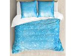 Abakuhaus Costellazione Copripiumino, Grafica Astronomica, Antiacaro, Adatto A Chi Soffre Di Allergie, Con Federe, 155 Cm X 220 Cm - 80 X 80 Cm, Blu, Azzurro, Bianco