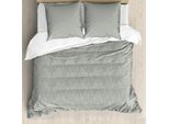 Abakuhaus Copripiumino Color Tortora, Motivo Floreale Retrò Antico, Antiacaro, Adatto A Chi Soffre Di Allergie, Con Federe, 155 Cm X 220 Cm - 80 X 80 Cm, Marrone